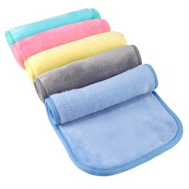 5 Pcs Makeup Remover Cloths, 15 x 8 inch Reusable Microfiber Face Cloth Makeup Removing Towels for Facial Cleansing