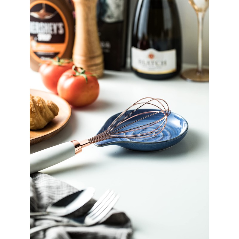 Cormomu Spoon Rest, Large Ceramic Spoon Holder for Stove Top,