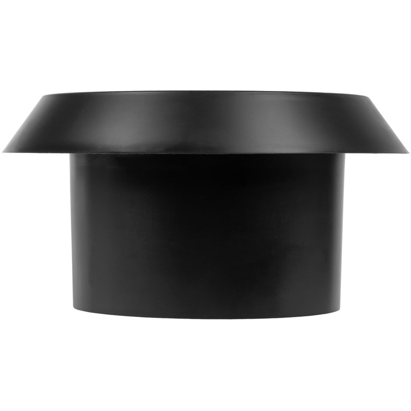 Vent Systems 4" Inch Black Plastic Universal Diffuser - Round