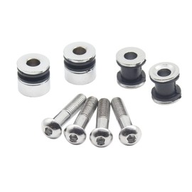 YHMOTO Detachable Sissy Bar Backrest Saddlebag Docking Hardware Kit for Harley Softail Fat Boy 2003-2017 FLS FLSS FXS