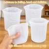 Palksky Silicone Cups for Melting Chocolate, 4PCS Silicone Measuring Cups