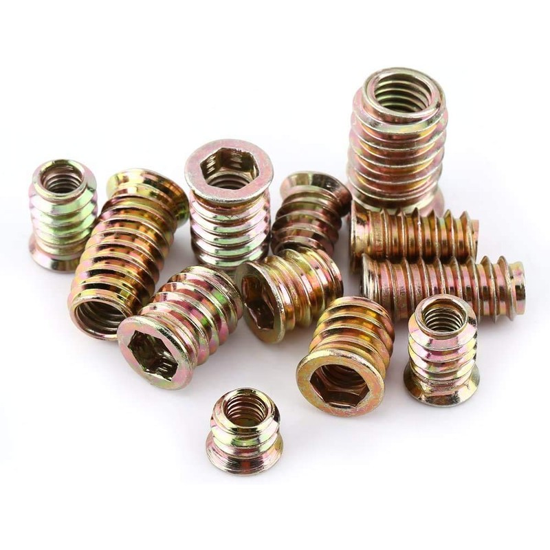 20pcs Drive Insert Nuts, Threaded Inserts, Hex Drive Head Nut