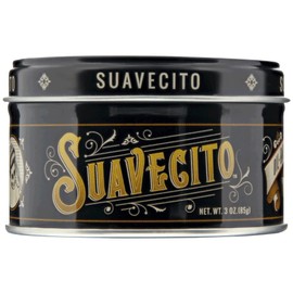 Suavecito Oil Based Pomade 3 oz Tin Can - Original Scent Hair Styling Long Lasting Hold, Healthy High Shine, For All Hair Types - Smooth Slickback To Pompadour Rockabilly Style Grease