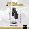 Palió Siena Single Jet-Flame Refillable Butane Torch Lighter, Clear |