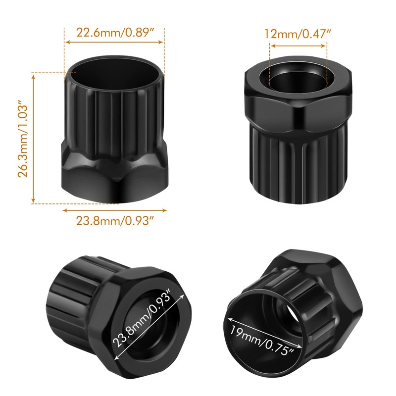 poeland 2 Bicycle Cassette Tool for Removing Cassettes & Sprockets,