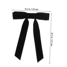 TOVINANNA 2pcs Velvet Bow Hair Clips for Women Lightweight and Comfortable Small Hair Accessories for Ponytails Buns and Braids Elegant Velvet Ribbons for Any Occasion