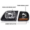 G-PLUS Headlights Assembly Fit For Ford F150 1997-2004/Ford F250 1997-1999/Ford