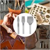 3pcs Steel Leather Chisel Hole Punching 2+5+10 Prong DIY Hand