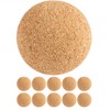 TUNIRO Pack of 10 Cork Football Balls, Diameter 35 mm,