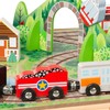 Melissa & Doug Take-Along Railroad Tabletop Playset with Wooden Train