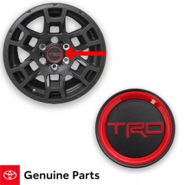 Toyota 16 - 24 Toyota 4Runner 17 In TRD Pro Alloy Wheel Black Center Cap OEM Qty 1 New