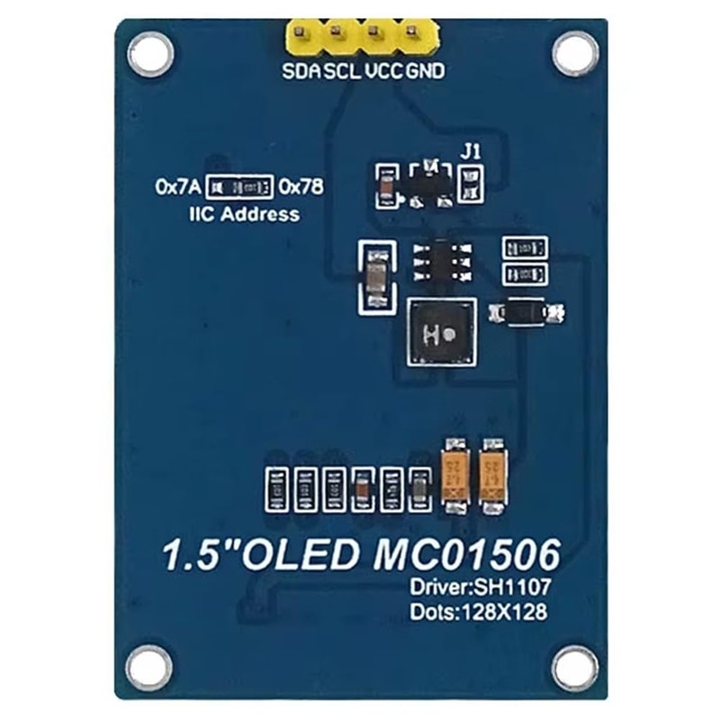Comphic 1.5 Inch 4PIN OLED Module Display Screen SH1107 Drive