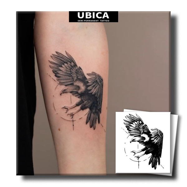 Tattoo Tech, 2 Sheets Small Semi Permanent Tattoo, Lasts 7-15