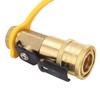 RV Propane Shut-off Valve, Gas Quick Connect Fitting, 1/4" Gas