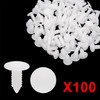 sourcing map Universal 6 mm Hole Diameter White Plastic Car