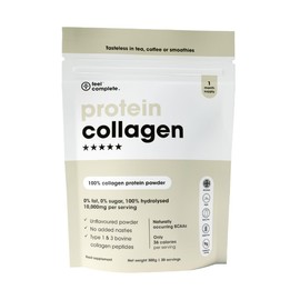 Feel Complete - High Protein Collagen - Premium Type 1 & 3 Hydrolysed Bovine Collagen - Halal - Skin, Hair & Nail - Includes Amino Acids - 300g