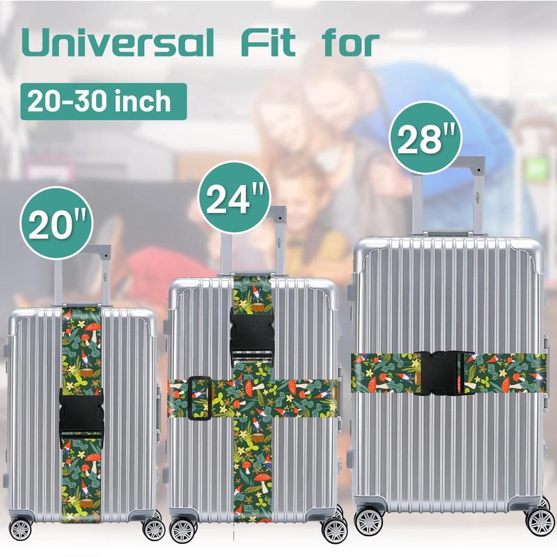 OffiEase Luggage Straps for Suitcases Travel Belt - Baggage Identifiers