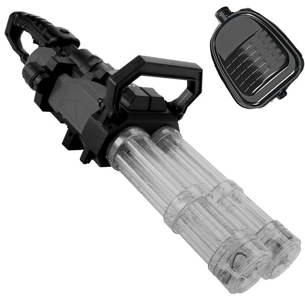 Electric Gatling Water Gun with Cool Light, Rechargeable Battery Module,