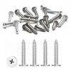 50PCS 304 Stainless Steel Screws,Flat Head Self Tapping Screws Metal,M4