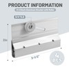Ptazucv 4-Pack M 6053 Shower Door Accessories,Door Top Bracket Roller