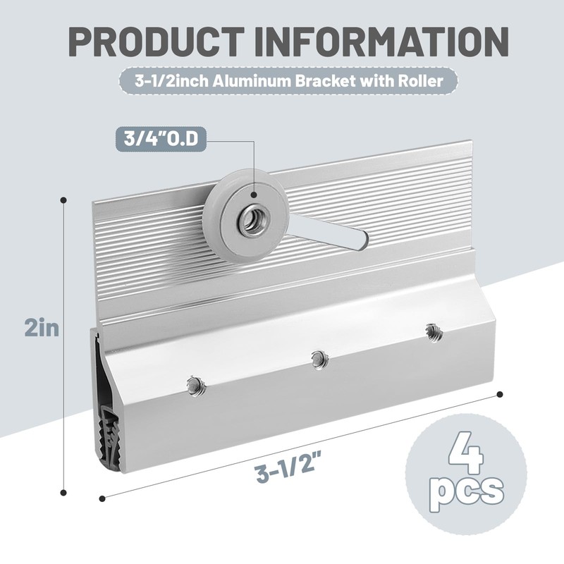 Ptazucv 4-Pack M 6053 Shower Door Accessories,Door Top Bracket Roller