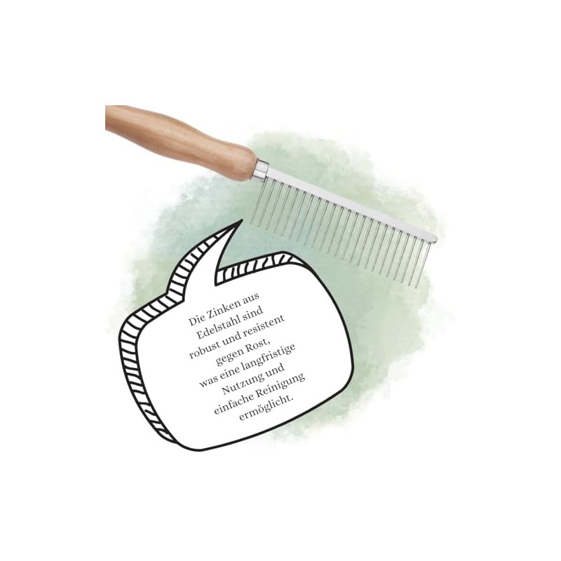 EHASO Grip Comb, Coarse Toothed, Approx. 24 cm