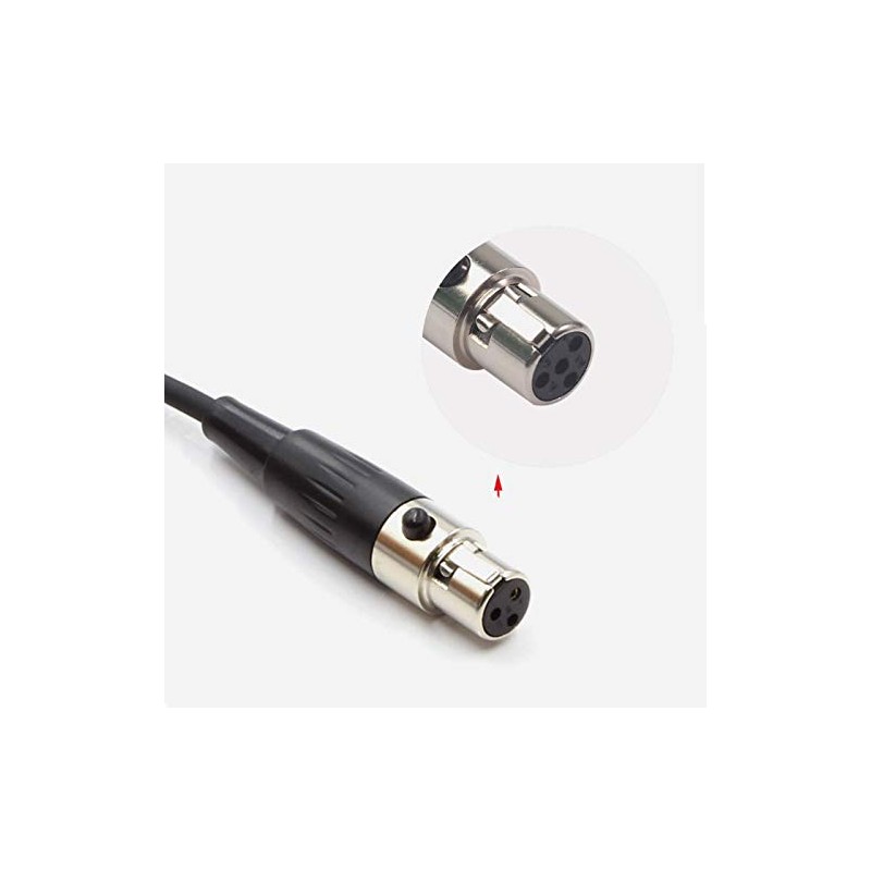 4 Pin Mini XLR Mic Compatible Shure BLX14 SLX14 QLXD14