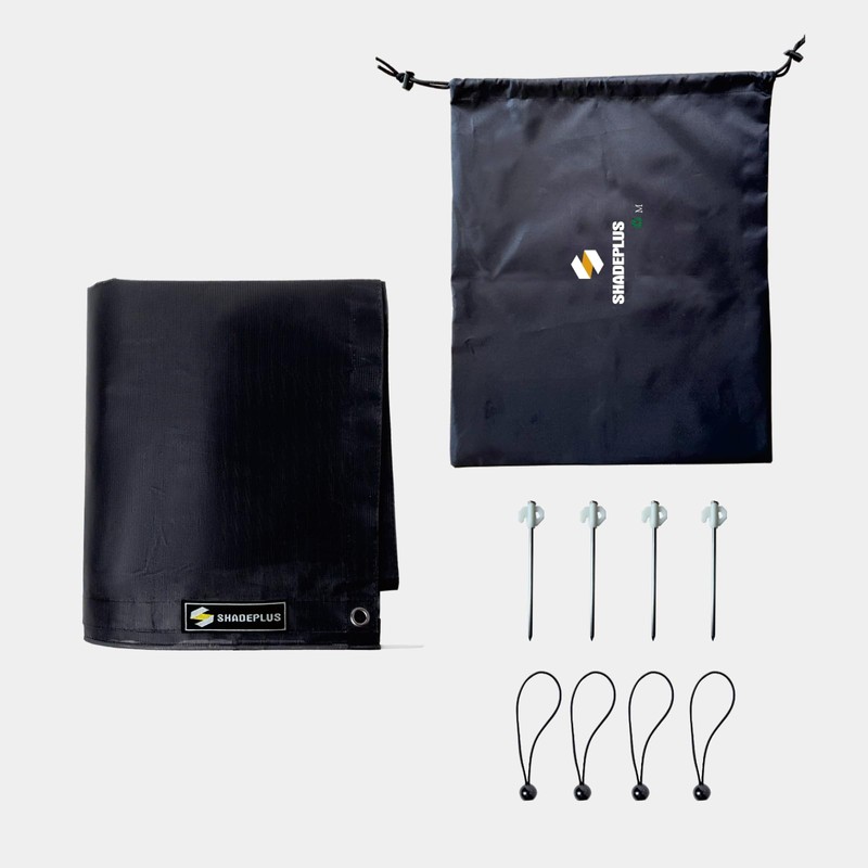 SHADEPLUS RV Awning Sun Shade Screen 8'x9'3''(Fit for 10' Awning),Black