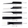 TECHTONGDA 10Pcs Plastic Barbers Brush Combs Hairdressing Comb Makeup Tools