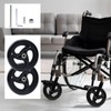 Wealrit Black Solid Walker Wheels Replacement - 6 Inch Drive