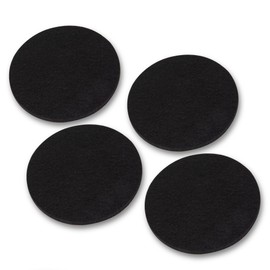 PIPE DECOR 3.5-in Round Felt Furniture Pads, Heavy Duty Adhesive for 3.5-in Diameter 1-in Pipe Floor Flanges and Furniture Legs, 4-Pack