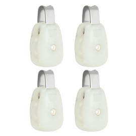 PATIKIL Nylon Pulley Mini for Wire Amateur Radio Loop Antennas, 4Pcs DIY Pulley System for Pulley Frame Project, White