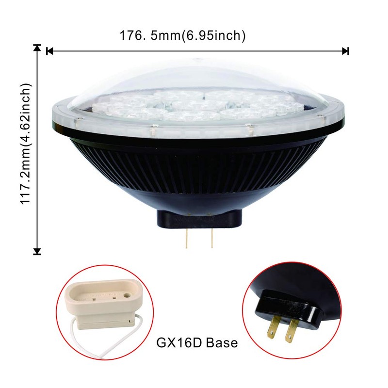 KAPATA 36W LED Par56 500W Replacement WFL Dimmable Floold Light