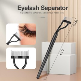 SWEET VIEW SWEET VIEW Eyelash Comb Lash Separator Tool Brow Brush & Lash Spoolie Professional Eye Makeup Tools (4 Pieces Set)