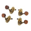 4 Pcs Ukulele Tuning Peg 2R 2L Metal Rosewood Elegant