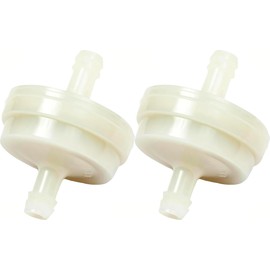 2 Pack 394358S Lawn Mower 1/4" Inline Gas Fuel Filter Replace for Briggs Stratton 5018 298090 298090S Toro 42-5240 56-6360 John Deere AM107314 LG298090 LG298090S PT4265