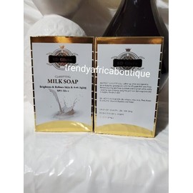 kadiya X 1 soap, 5D  Gluta-diamond  MILK SOAP. brightens & Refine Skin Spf 50👌260g X1