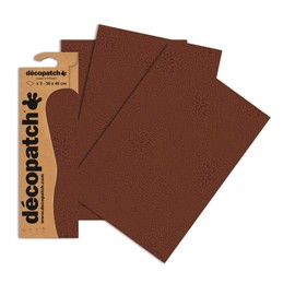 Decopatch Paper No. 656 (Brown Colour Speckle, 395 x 298 mm) Pack of 3