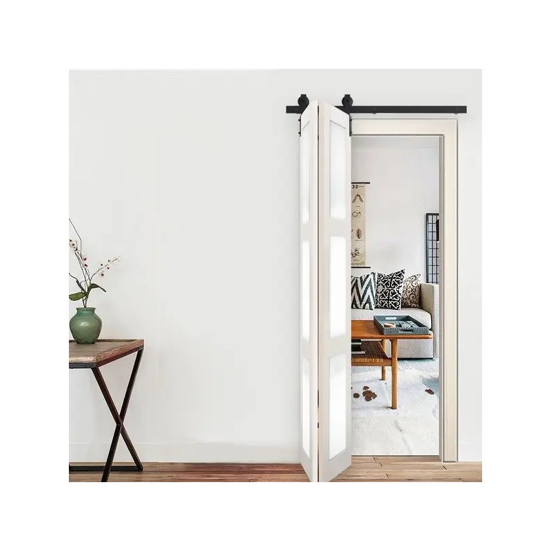 40\" Bi-Folding Barn Door Hardware Kit Smooth & Quietly Sliding