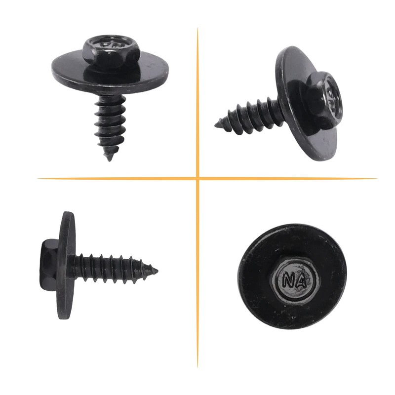 Hoypeyfiy 20 Pack Self-Tapping Screw Sheet Metal Clip Fixing Accessories