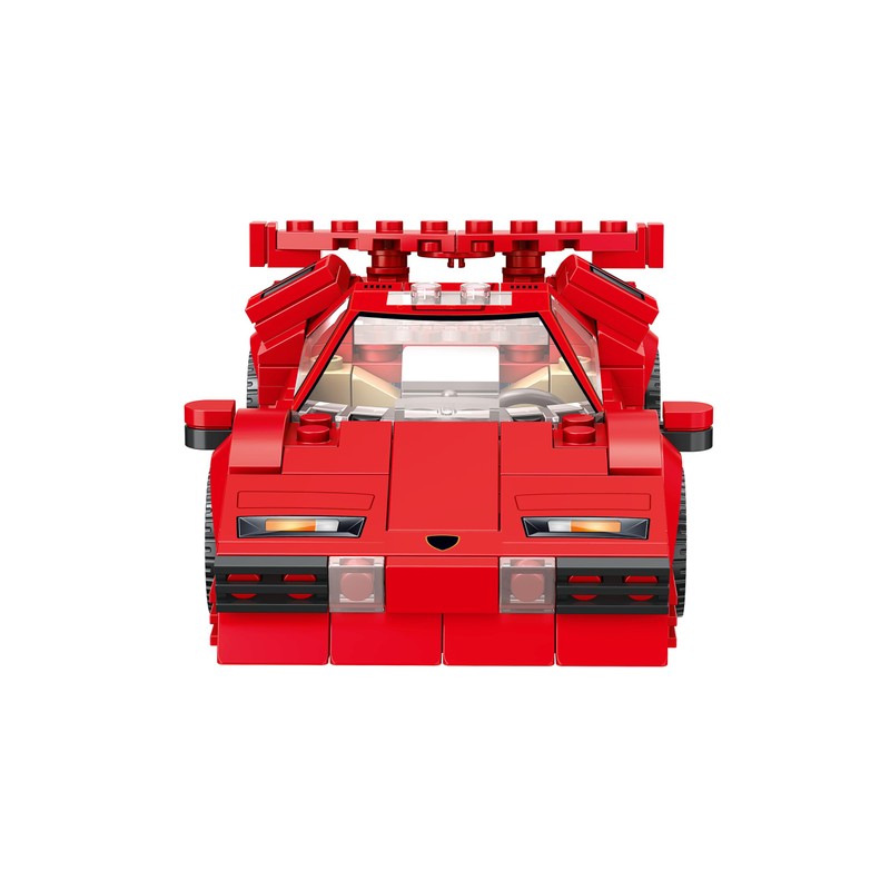 Lambo Countach Racing Car Building Block Set (355 Pieces). Racing