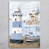 Global Designs Across The Harbour Artwork by Maureen Bondfield Printed