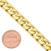 The Bling Factory Men's 9.3mm Large 14k Yellow Gold Plated