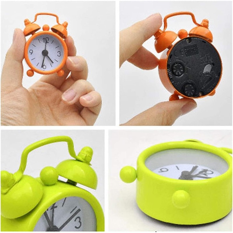 Mini Retro Travel Alarm Clock Creative Metal Digital Alarm Clock
