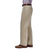 Haggar mens Premium No Iron Khaki Classic Fit Expandable Waist
