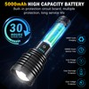 Weoxi Rechargeable Flashlights 2400000 High Lumens,Super Bright LED Flashlight for