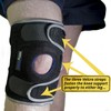MEDiBrace Runners Knee Support Brace QUAD-Spring-Core with Open Patella ACL,