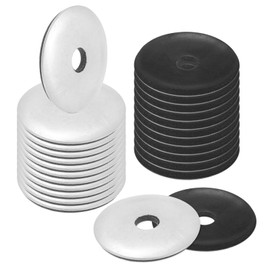 M METERXITY 60-Pack EPDM Bonded Sealing Rubber Washers, 304 Stainless Steel 1/4" x 1-3/16" OD Neoprene Rubber Washer Gasket for Bolts/Screws/Machinery/Ships/Roof