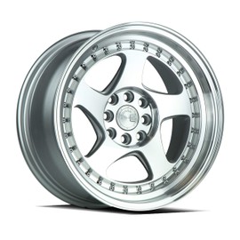 AodHan Wheels Rim AH-01 15x8 4x100/114.3 73.1CB +20 SILVER MACHINED FACE AND LIP
