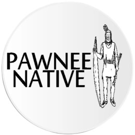 Kiwi Gifts Pawnee Native - 3 Pack Circle Stickers 3 Inch - American Indian Tribe Pride